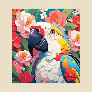 Parrot's Garden Melody, colorful macaw T-Shirt