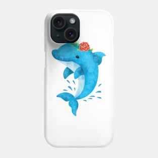 Cute Dolphin Jumping - Cute animal cartoon Phone Case