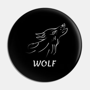 White Wolf Pin