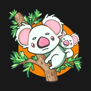 Albino Koala mama and baby T-Shirt