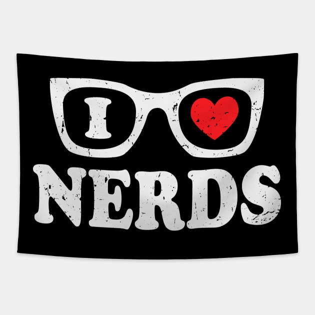 I Love Nerds Tapestry by Etopix