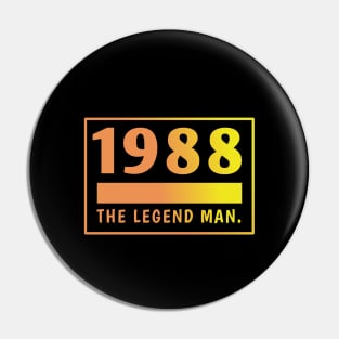 1988 birthday Pin