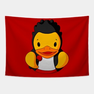 Rock Band Singer Rubber Duck Tapestry