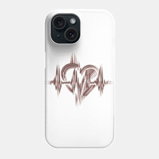 Romantic heartbeat Phone Case