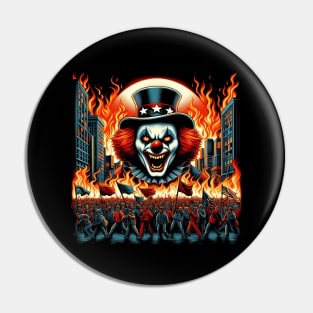 Malevolent Clown Revolution Pin