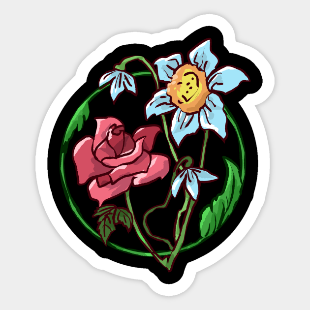 Flower Illustration - Flower - Sticker