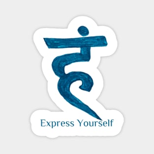 Throat Chakra 'Express Yourself' Magnet