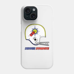 Defunct Denver Dynamite Football Team Helmet Phone Case