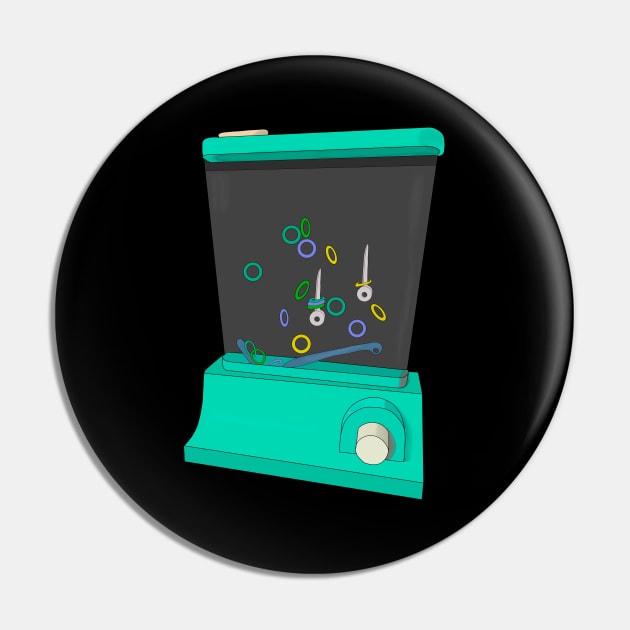 Green Waterful Ring Toss Pin by DiegoCarvalho