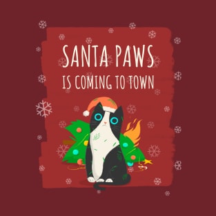 Santa paws is coming to town T-Shirt