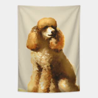 Poodle Watercolor - Gift For Dog Lovers. Cool dog design for pudel lovers. Features watercolor dog. Great dog artwork for Caniche lovers. Tapestry