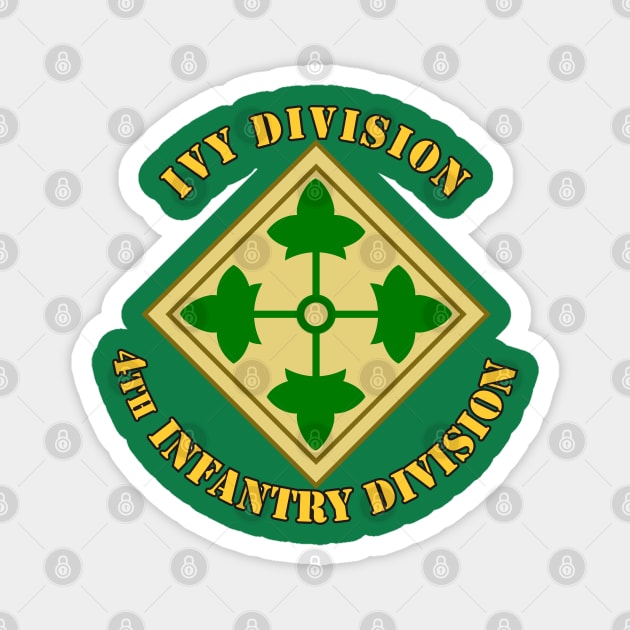 4th Infantry Division Magnet by MBK