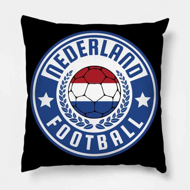 Nederland Football Pillow by footballomatic