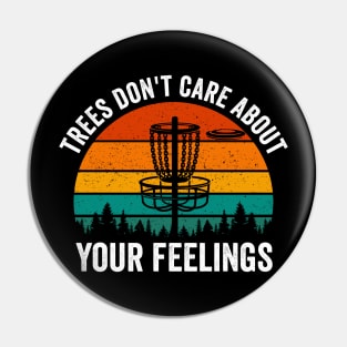 Funny Disc Golf Player Saying Retro Vintage Pin