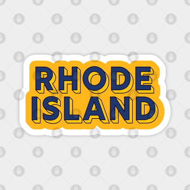 Rhode Island Flag Colors Magnet by MAS Design Co