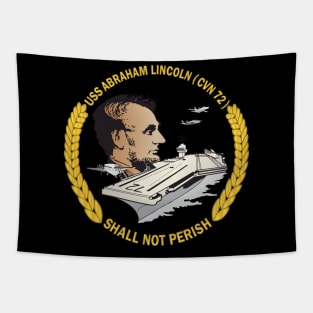 USS Abraham Lincoln (CVN-72) wo backgrd Tapestry