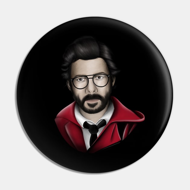 La casa de papel - El profesor Pin by showmetype