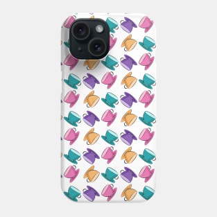 Tea Cups Pattern Phone Case