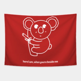 T-Shirt Design Animals Koala Funny Tapestry