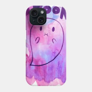 Spooky Purple Watercolor Ghost Phone Case