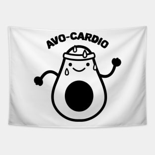 Avo-Cardio Funny Cute Food Cute Tapestry