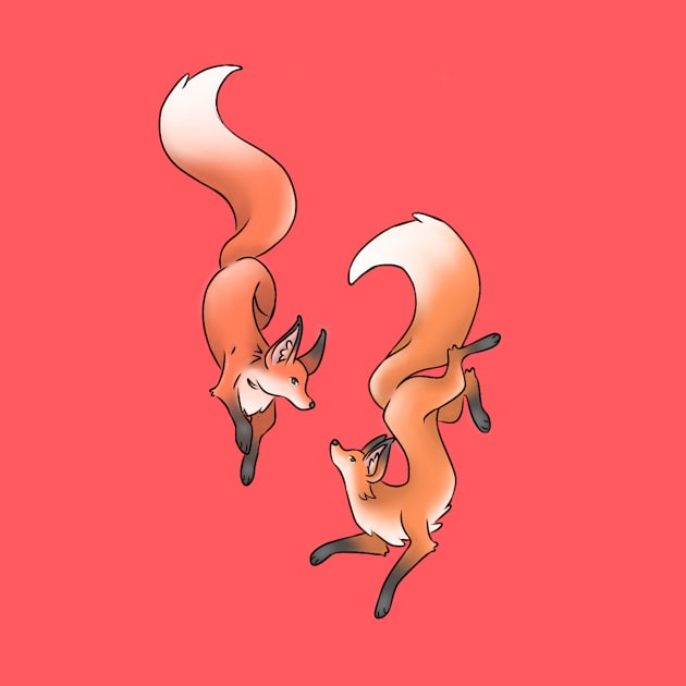 PLayful Foxes by Trippiie.Art