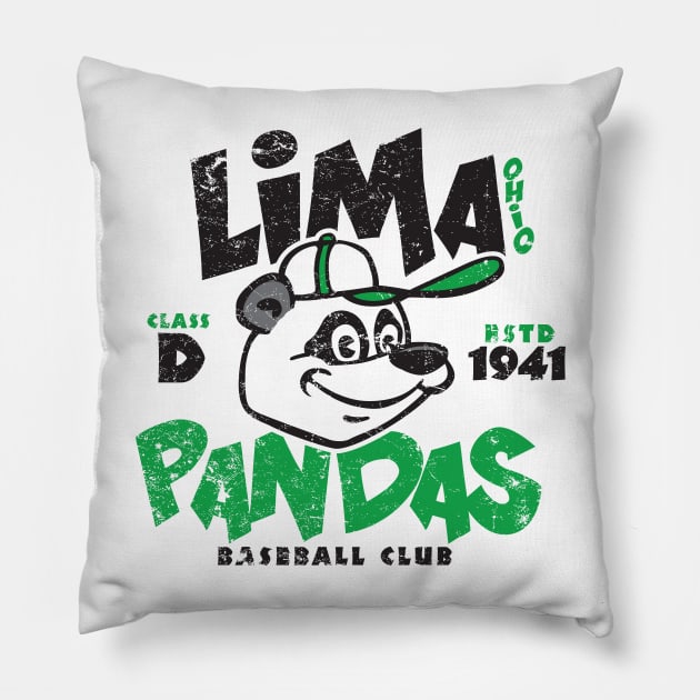 Lima Pandas Pillow by MindsparkCreative