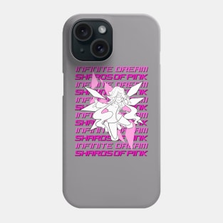 Retro Anime Lee INFINITE DREAM: Shards of Pink Phone Case