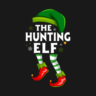 Hunting Elf Christmas Elf Party T-Shirt