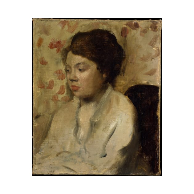 Portrait of a Young Woman by EdgarDegas