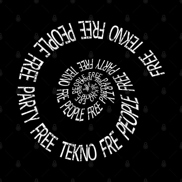 Free Partie Spiral Tekno by T-Shirt Dealer