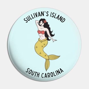 Sullivans Island South Carolina Mermaid Pin