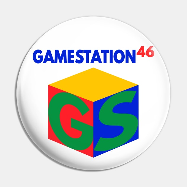 GameStation 46 Parody Video Game System 90's 2000's Knock Off Brand Logo  Parody