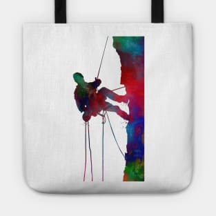 mountaineer climbing sport art #mountaineer #climbing Tote