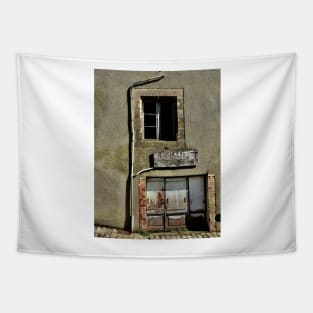 Old Shop Front In France Tapestry