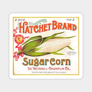 Hatchet Brand Corn Label Magnet