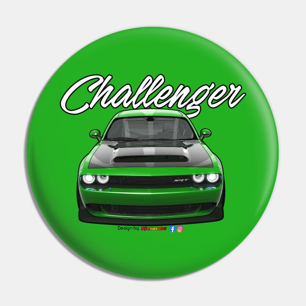 Challenger SRT Green by pjesusart Pin by PjesusArt