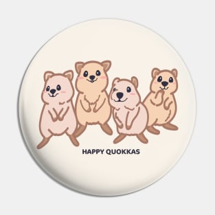 Cute Kawaii Happy Baby Quokka Drawing Pin