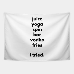 Juice Yoga Spin Vodka Fries - I tried Tapestry