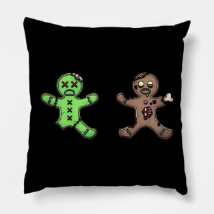 Zombie Gingerbread Men Pillow