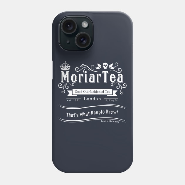 MoriarTea (new, white) Phone Case by sirwatson