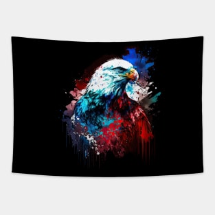 Cosmic Drip Tie Dye Eagle Tapestry