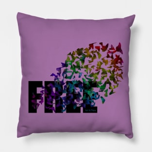 Free Rainbow Pillow