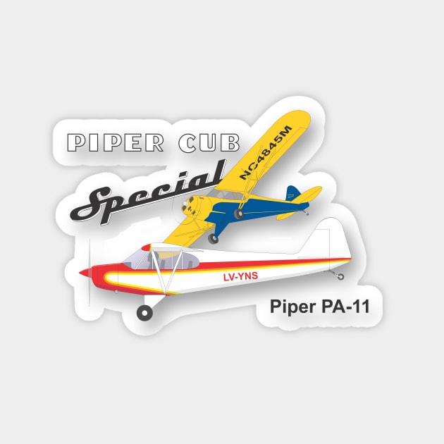 Piper PA-11 Cub Special Magnet by GregThompson