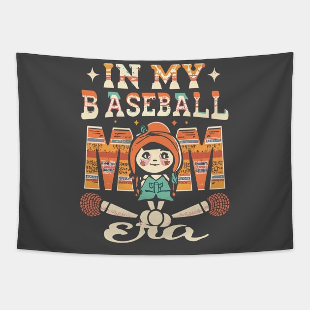 In My Baseball Mom Era Tapestry by rhazi mode plagget