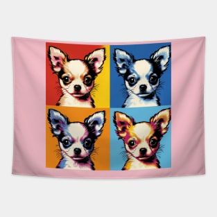 Pop Retro Chihuahua Art Painting - Cute Puppy Tapestry