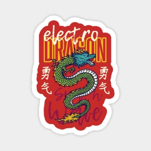 Elctro Dragon Japanese Magnet