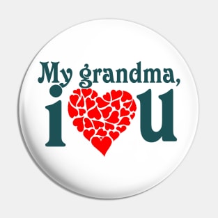 I love my grandma shirt, I love my grandparent t-shirt, wifey shirt, wifey t-shirt, I love my grandmother , granny shirt, grandmother love shirt Pin