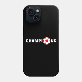 Champions match winners gift tshirt for football players and sportsperson. Phone Case