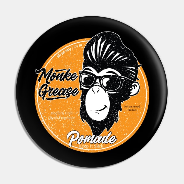 Monke Grease Pomade Tee Pin by nerdyboy